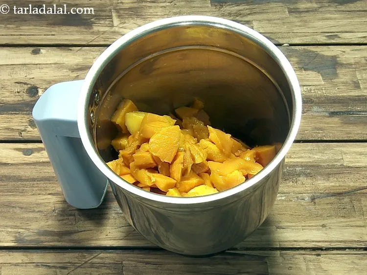 Step 14 – To make<strong>&nbsp;fresh mango ice cream recipe | Indian style mango ice cream | mango ice …