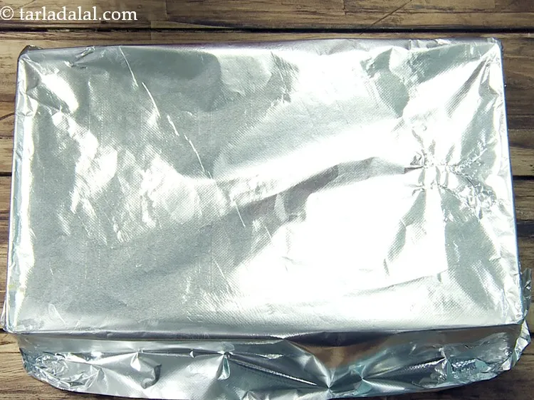 स्टेप 26 – एक एल्यूमीनियम पन्नी के साथ कवर करें और लगभग १० …