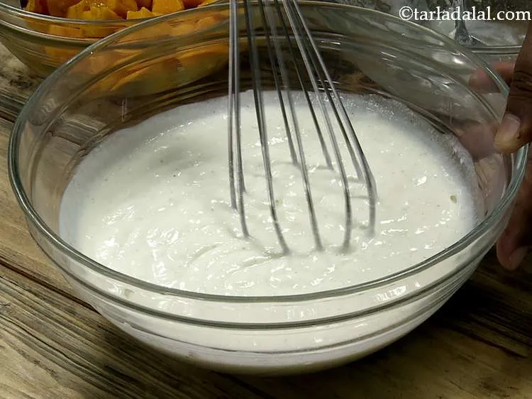 Step 7 – Mix well using a whisk till the sugar incorporates very well.