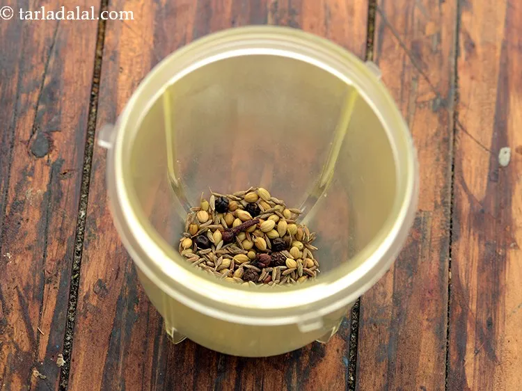 Step 7 – Remove from the flame, cool down completely and transfer to a mixer jar.