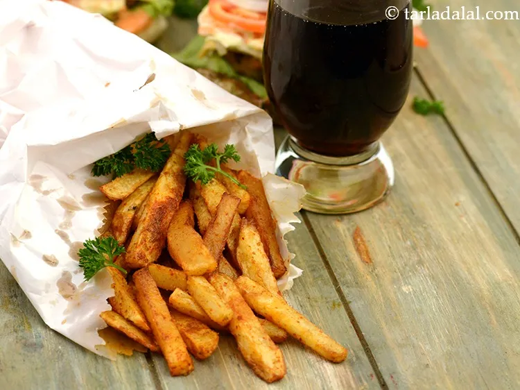 Step 19 – Serve the masala fries immediately to avoid sogginess.