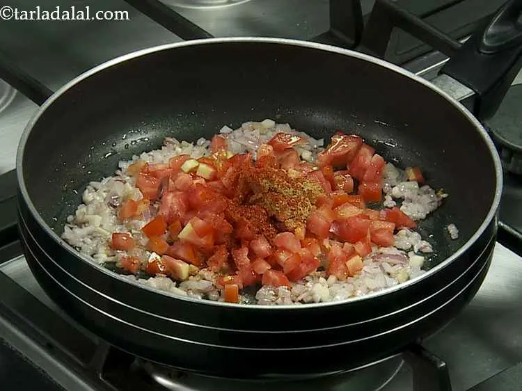 Step 6 – Then add chilli powder for a kick. Do not use Kashmiri red chilli powder as …