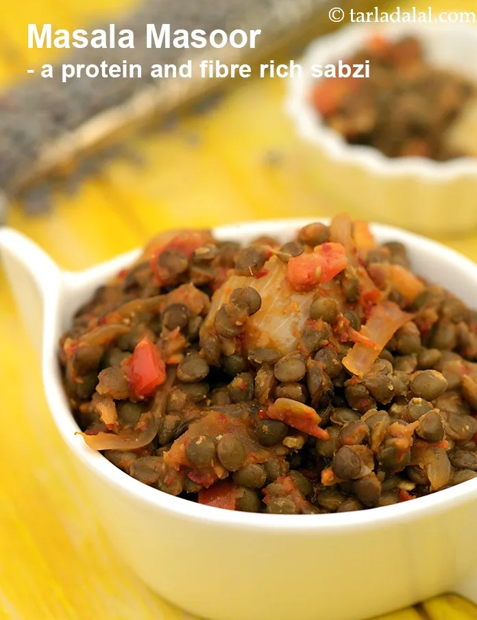 Step 44 – <strong>Masala Masoor &ndash; a protein and fibre rich sabzi.</strong>