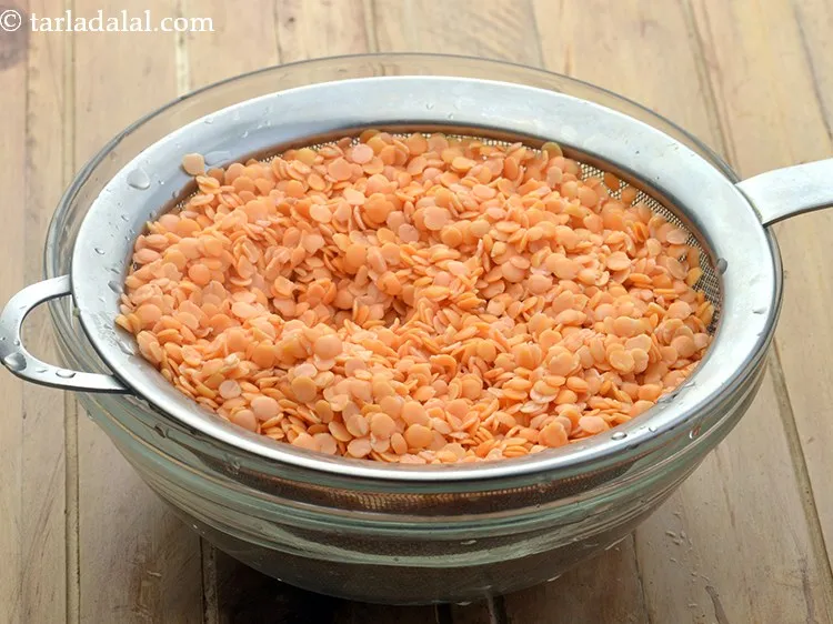 Step 6 – Strain the water.