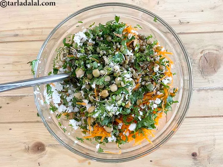 Step 19 – Mix <strong>sprouts coconut salad</strong> <strong>| <!--%3Cmeta%20charset%3D%22UTF-8%22%20%2F%3E-->sprouts coconut salad recipe&nbsp;|&nbsp;sprouts salad with coconut&nbsp;|&nbsp;healthy mixed sprouts salad …