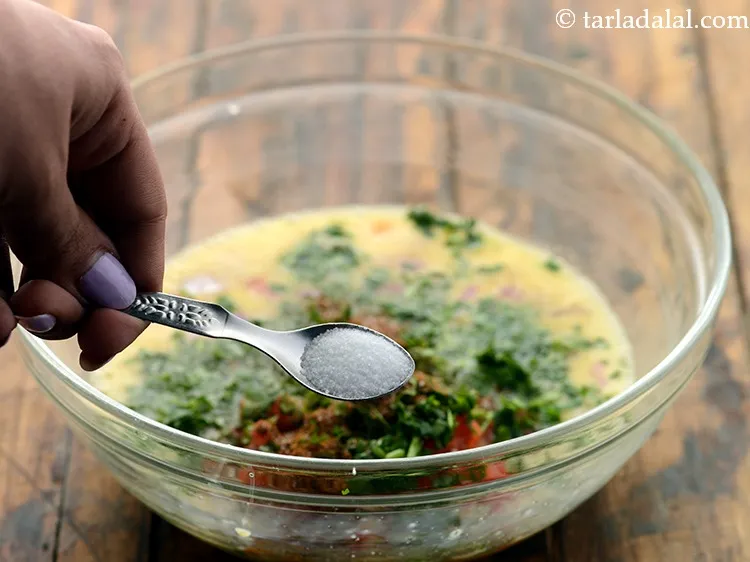 Step 10 – Add salt. Many people even add milk to give omelette a fluffy, rich texture and …