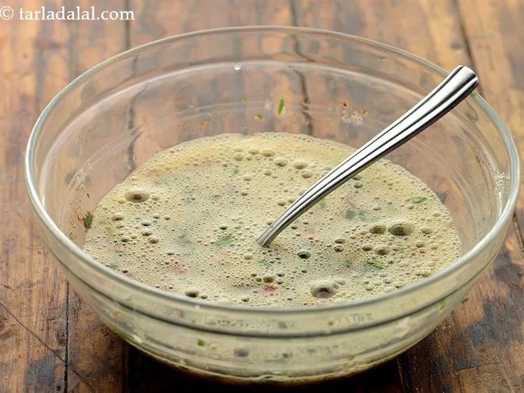 Step 11 – Whisk well using a fork.