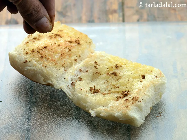 Step 24 – Sprinkle little garam masala on both the sides of the ladi pav. You can even …