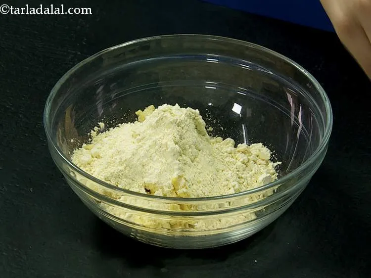 Step 2 – To this, add the besan. Besan not only gives a distinct flavor but also helps …