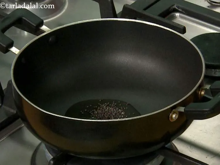 Step 7 – For making the <strong>bomaby masala toast stuffing</strong>, first heat the oil in a deep non-stick …