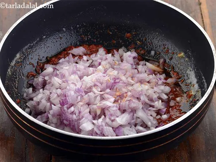 Step 10 – Add the onions.