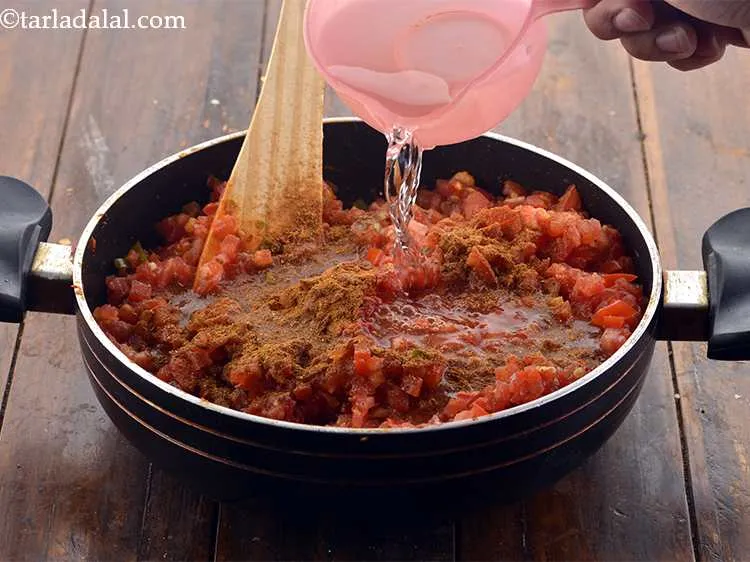 Step 17 – Add 1 cup of water and mix well.