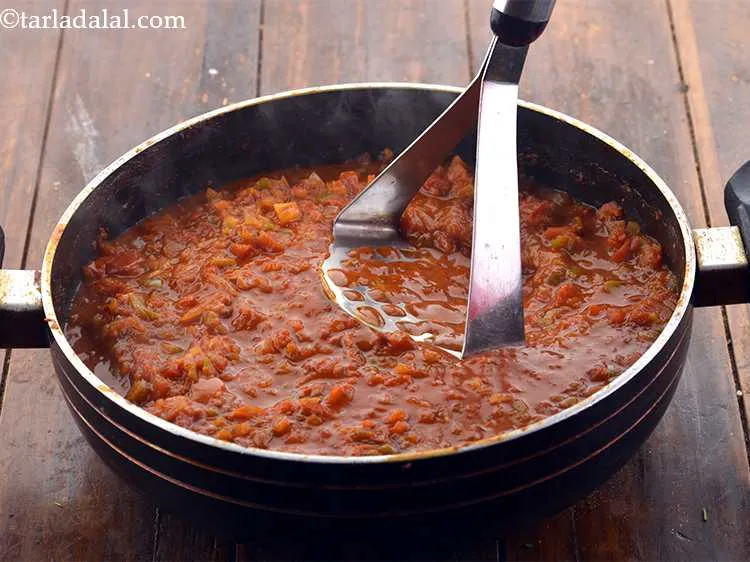 Step 19 – Mash it lightly.