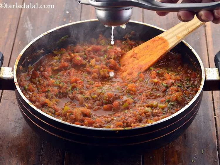 Step 21 – Add the lemon juice and mix well.