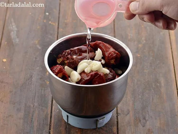 Step 15 – Add approx. &frac14; cup of water.