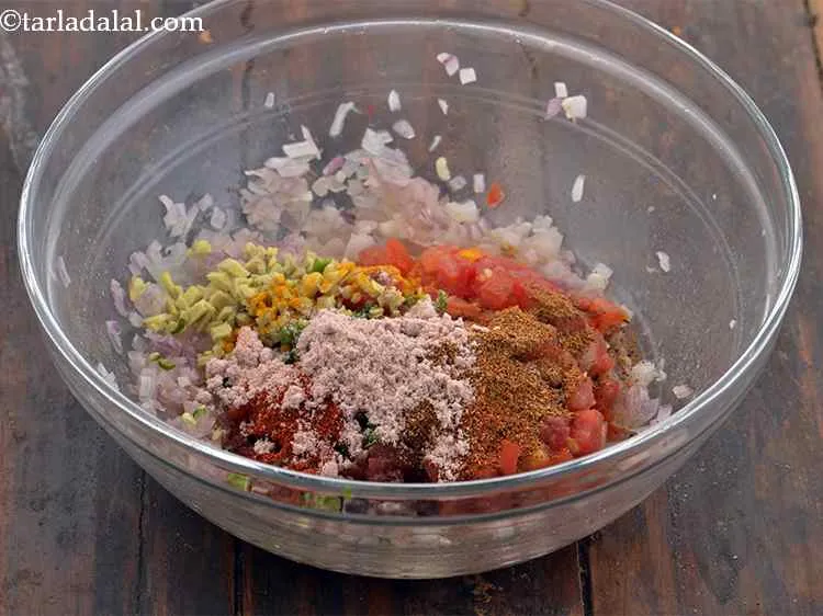 Step 8 – Add the black salt. It gives a chatpata flavor to the masala.