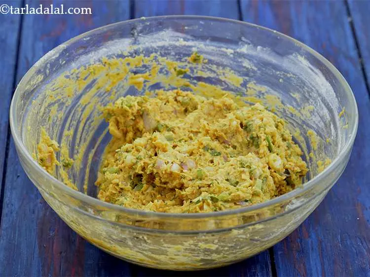 Step 9 – Mix all the ingredients together carefully by hand. This mixture will not require any water …