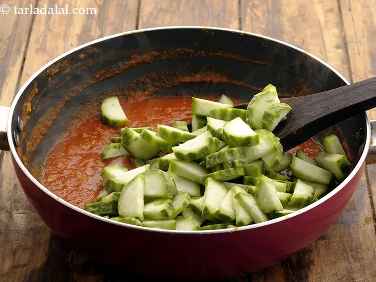 Step 20 – Add ridge gourd.