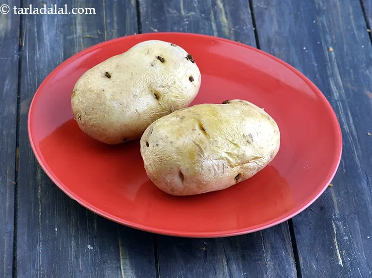 Step 3 – You can cook the potatoes in a microwave or a pressure cooker.&nbsp;