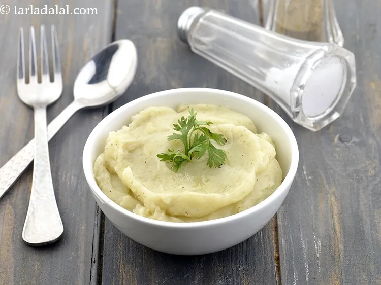 Step 23 – Serve <strong>mashed potatoes recipe | homemade mashed potatoes without milk (vegan) | dairy free mashed …