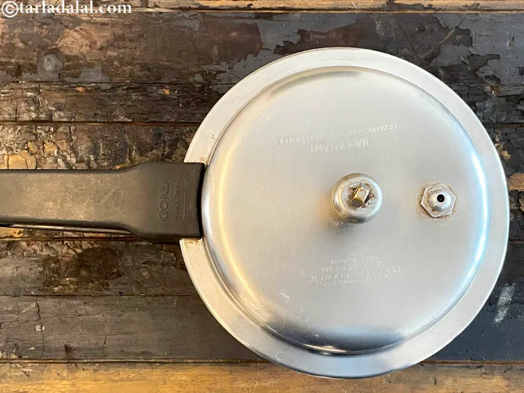 Step 17 – Pressure cook for 3 whistles.