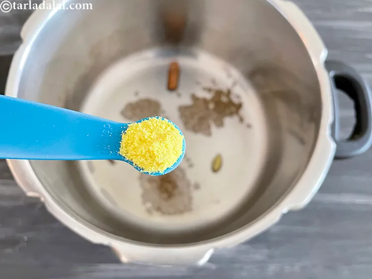 Step 18 – Add&nbsp;<meta charset="UTF-8" />1/4 tsp&nbsp;<a href="glossary-asafoetida-hing-113i">asafoetida (hing)</a>.