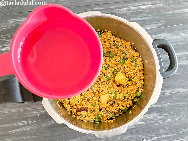 Step 33 – Add 4 cups of water.