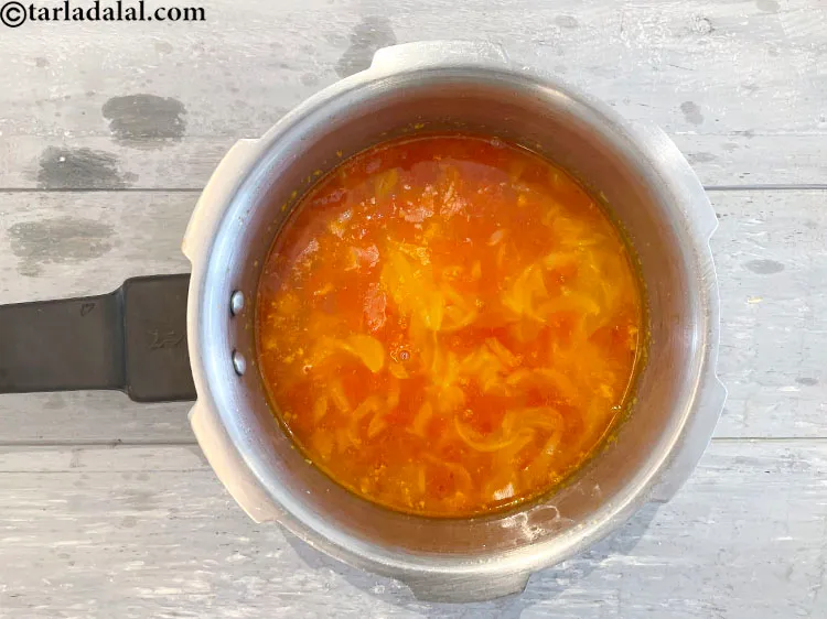 Step 23 – Allow the steam to escape before opening the lid. This is how the pressure cooked …