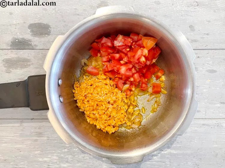 Step 15 – Add&nbsp;<meta charset="UTF-8" />3/4 cup&nbsp;<a href="glossary-chopped-tomatoes-779i">chopped tomatoes</a>.&nbsp;Tomatoes&nbsp;are extremely rich source of&nbsp;<a href="https://www.tarladalal.com/recipes-for-Lycopene-Diet-1175">Lycopene</a>. Tomatoes are a powerful …