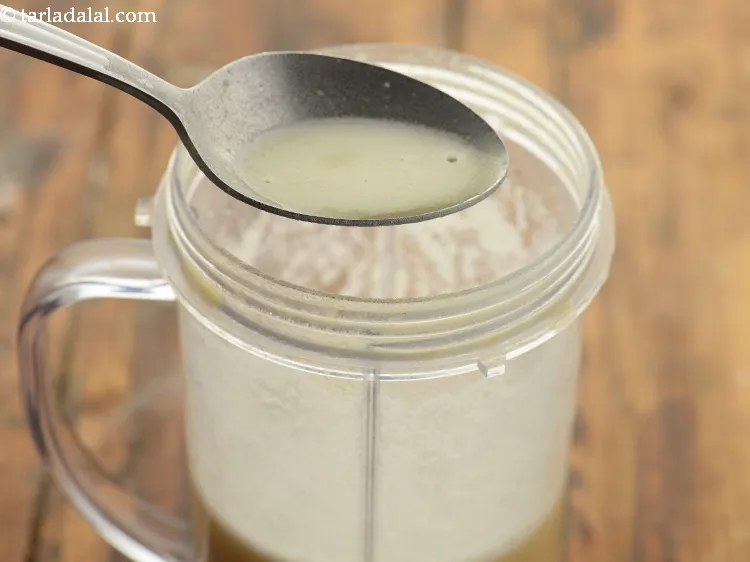 Step 17 – Blend till really smooth. No grain of cooked dal should be seen.