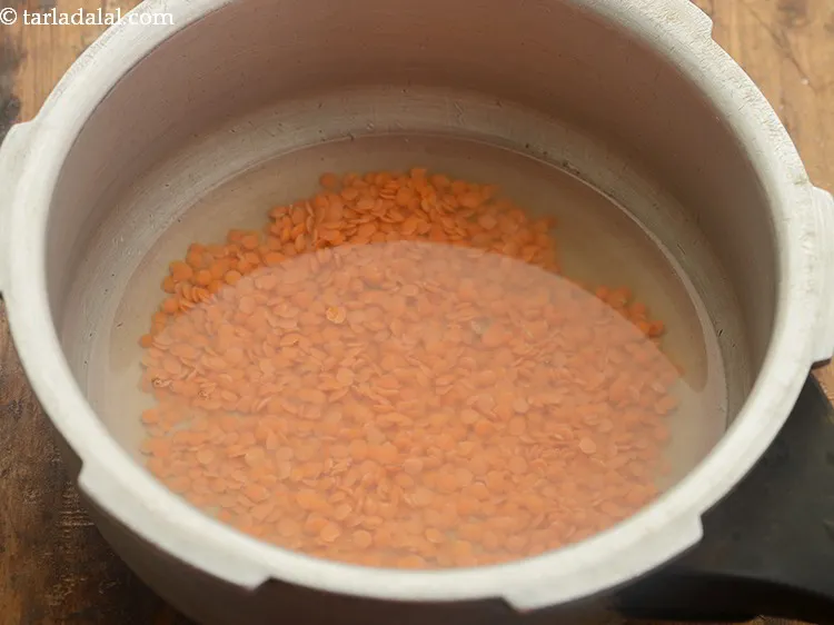 Step 11 – Add &frac12; cup of water for cooking.