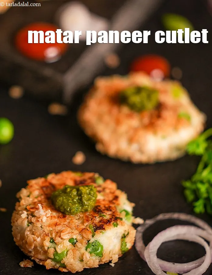 Step 25 – Serve <strong>green peas and paneer tikki recipe |&nbsp;green peas, potato and paneer tikki | matar …