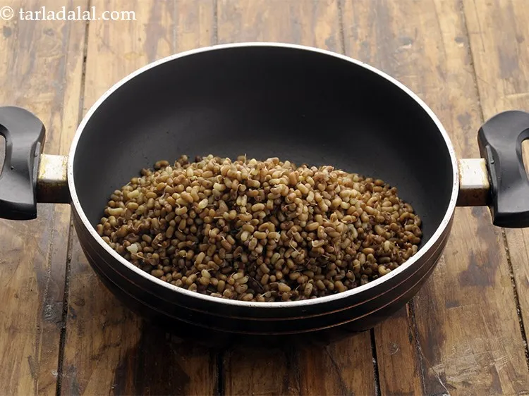 Step 25 – Add the matki sprouts.&nbsp;