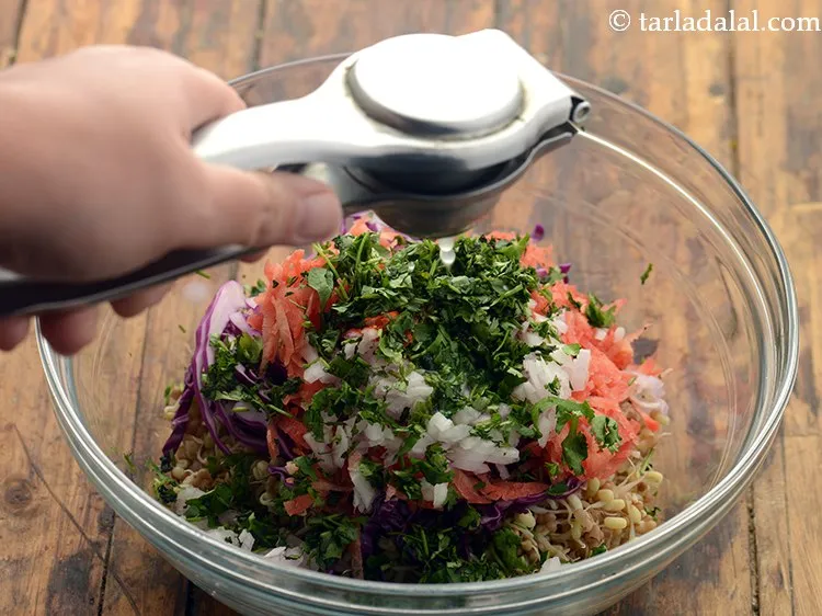 Step 31 – Add lemon juice for that slight tang. This also serves the purpose of a dressing …