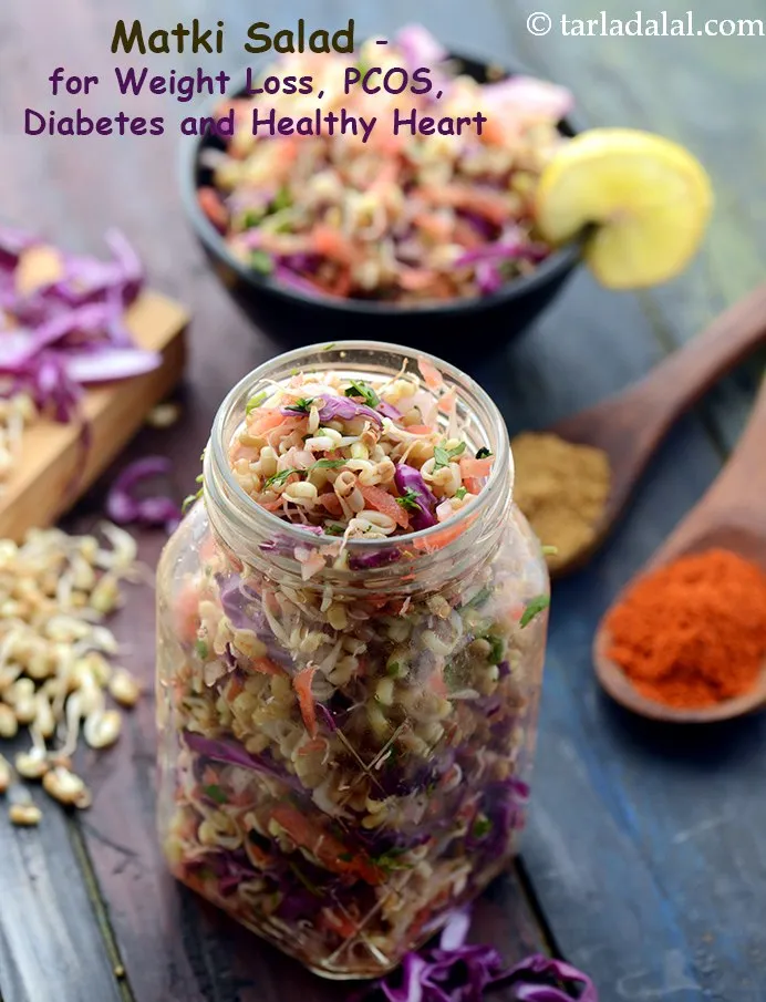 Step 35 – <strong>Matki Salad - for</strong>&nbsp;<b><span style="font-size: 11pt; font-family: Calibri, sans-serif;">Weight Loss, PCOS, Diabetes and Healthy Heart.&nbsp;</span></b>