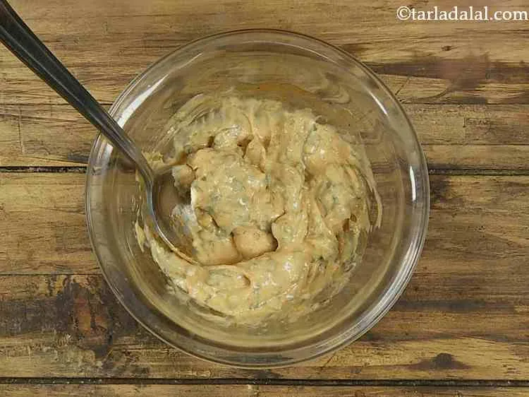 Step 11 – Add the chilli sauce and salt, and mix well with a spoon to form a …