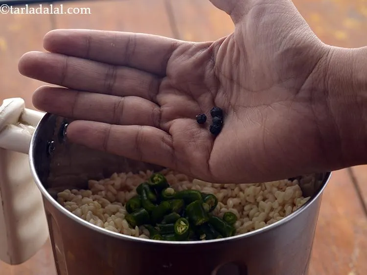 Step 19 – Add the peppercorns.