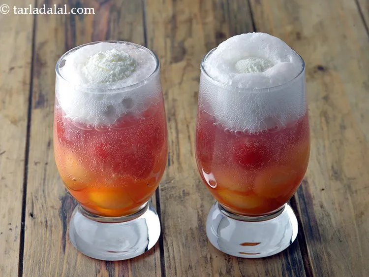 Step 13 – Add &frac14; cup of chilled&nbsp;<a href="https://www.tarladalal.com/glossary-lemonade-lemon-drink-1008i">lemonade</a>&nbsp;in each glass. You can use any other lemon flavoured …