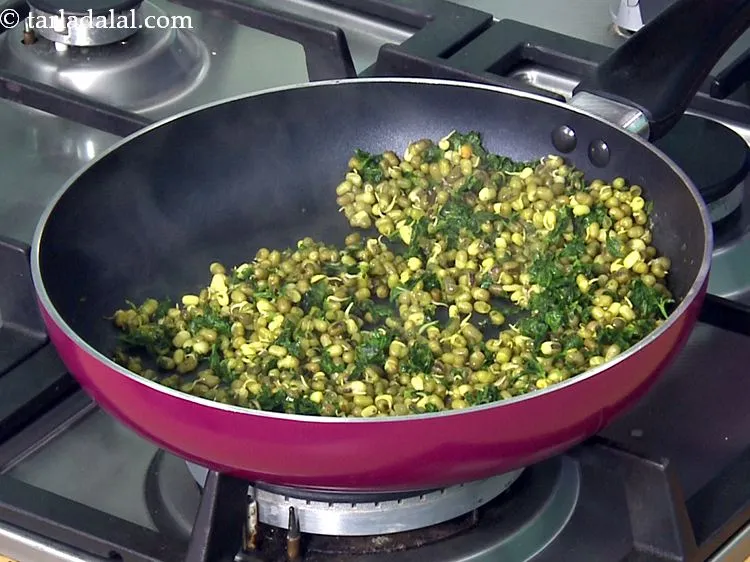 Step 36 – Cook on a medium flame for 1 minute.