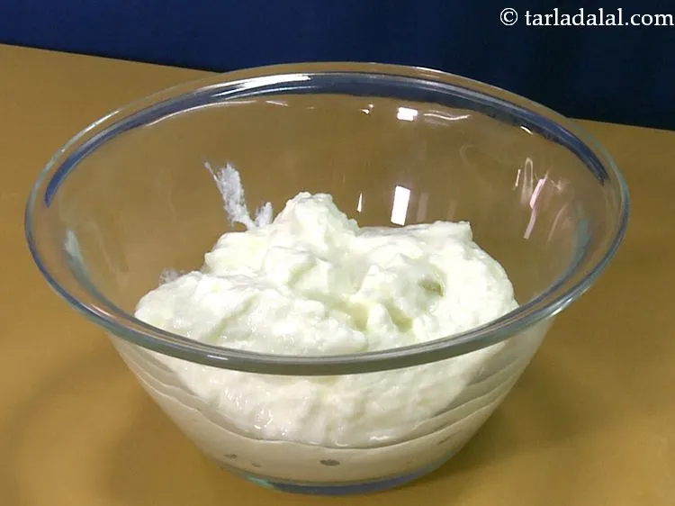 Step 7 – Next we need a bowl of hung curd. You can make your choice between full …