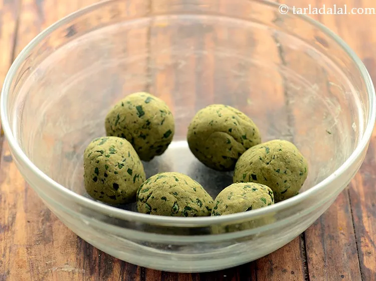 Step 11 – Divide the dough into 6 equal portions.