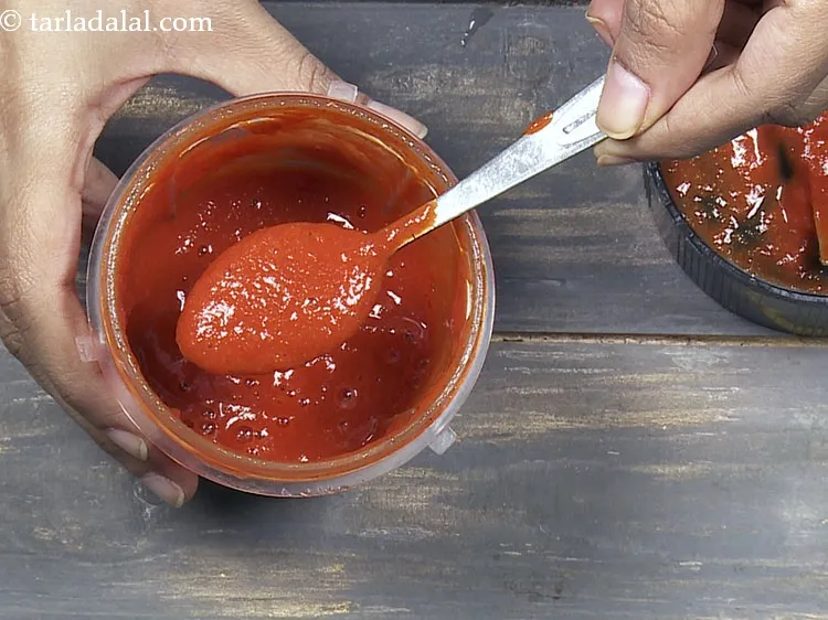 Step 32 – Blend into a smooth paste. Keep aside.&nbsp;