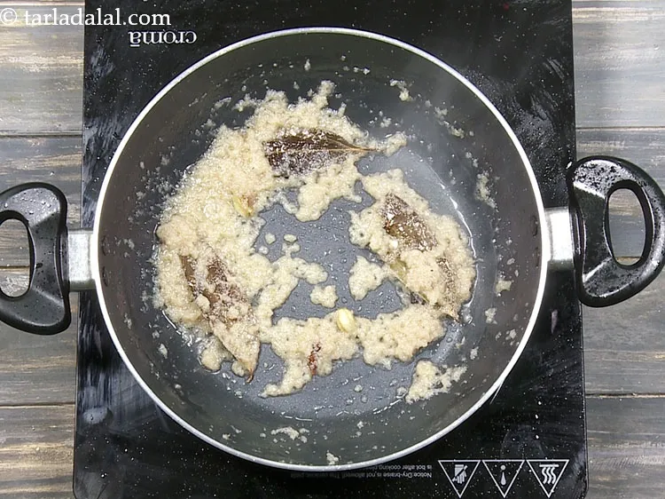 Step 40 – Saut&eacute; on a medium flame for 5 to 7 minutes.