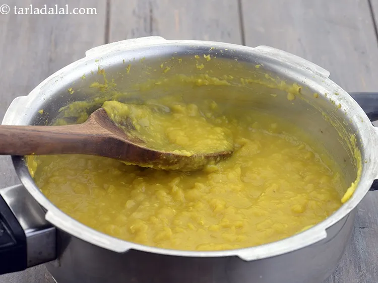 Step 36 – Add the cooked dal.