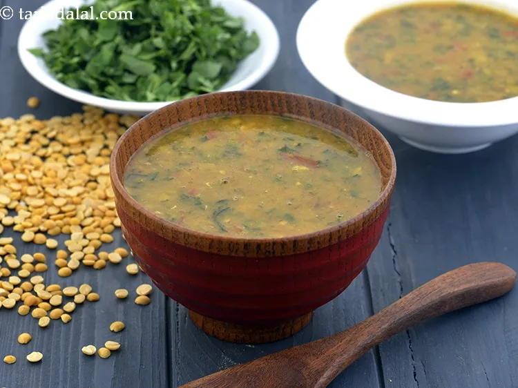 Step 40 – Serve <strong>methi dal recipe | methi toovar dal | toor dal with fresh fenugreek | …