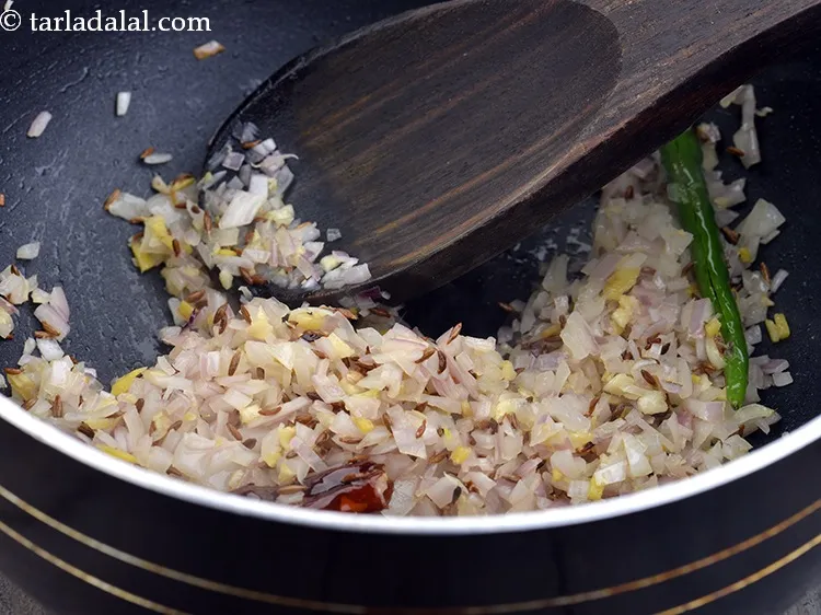Step 27 – Saut&eacute; on a medium flame for 2 minutes.