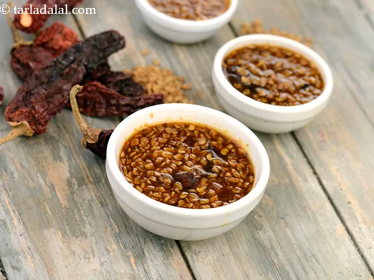 Step 11 – This launji stays fresh upto 2 weeks when refrigerated.