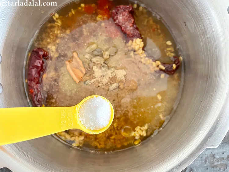 Step 27 – Add salt.