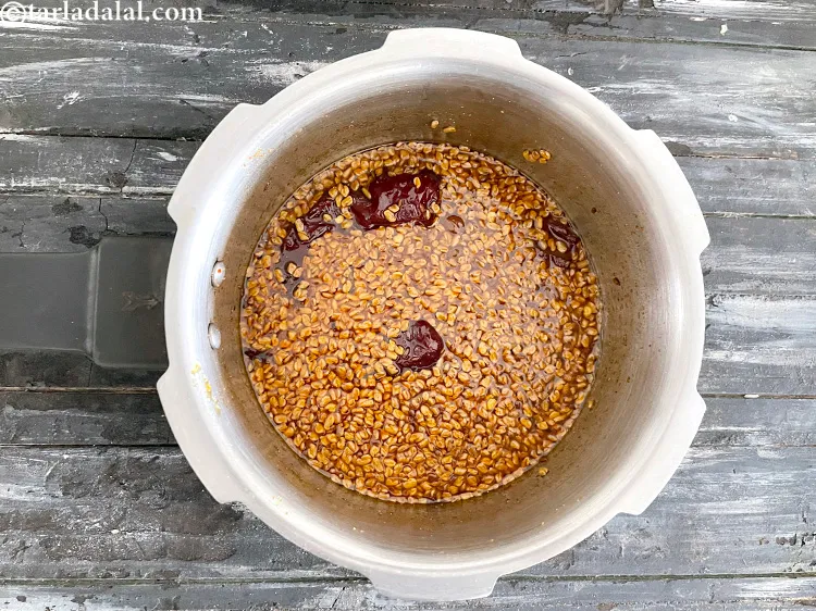 Step 34 – Remove from the flame and allow <strong>methi ki launji | fenugreek seed&nbsp;sweet&nbsp;pickle | Rajasthani methi …