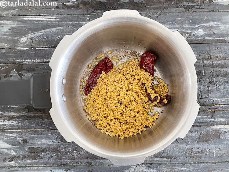 Step 19 – Add the soaked and drained fenugreek seeds. See above for the step by step method …